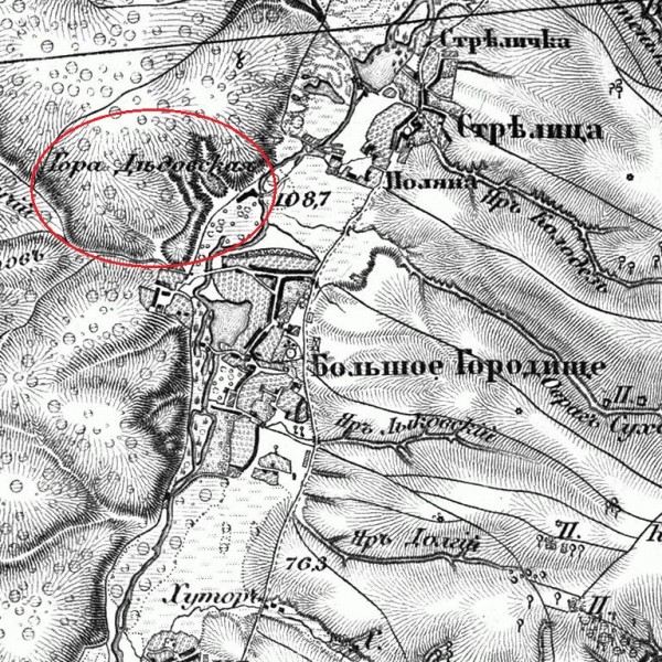 Фрагмент Карты Шуберта.
